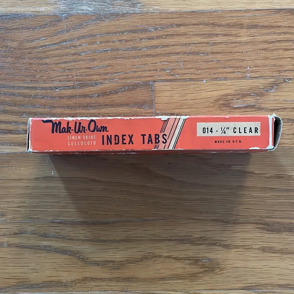 Vintage Victor Mak-Ur-Own Index Tabs